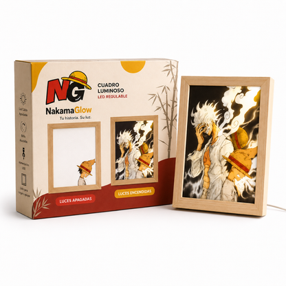 Cuadro LED de Luffy Gear 5